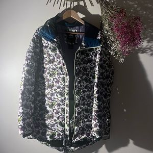 Burton Loyle Floral down snowboard coat size large